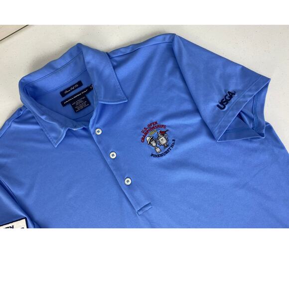 Women Ralph Lauren Golf 2014 US Open Volunteer performance polo shirt L - Picture 2 of 6